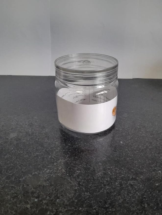 Smart Kitchen Storage Unbreakable Plastic Pet Jars And Containers With Transparent Lid For Grocery,Snacks, Candy (6 pcs)