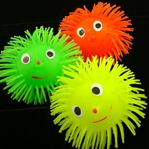Puffer Balls Soft Squeezable Stress Squishy Toy, Pack of 2,Random Colour