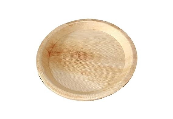Biodegradable Areca Leaf Plates, 30.5 cm, Pack of 50