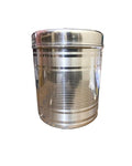 Stainless Steel Round Dabba Storage Container, 150ml Capacity, Silver, Cylindrical, Airtight Seal, Rust Resistant