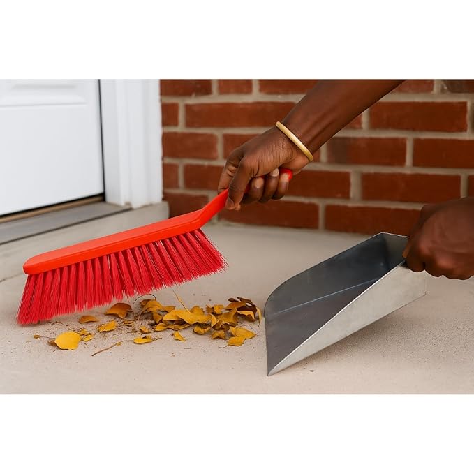 Multipurpose Dustpan, Black, Plastic, Big Size, Pack of 2, 35x30x5 cm (PACK OF 2)