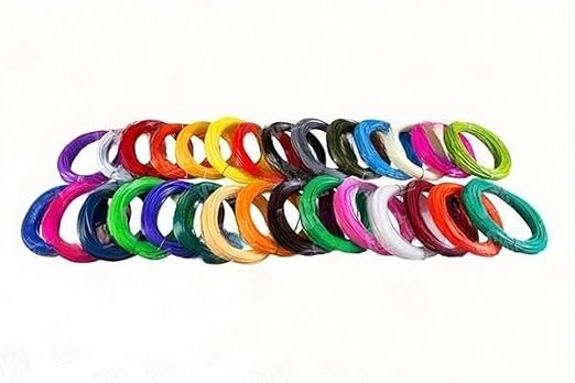 5 Color Plastic Wire Roll Set for Basket Making, Pack of 5