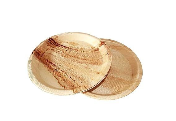 Biodegradable Areca Leaf Plates, 30.5 cm, Pack of 50