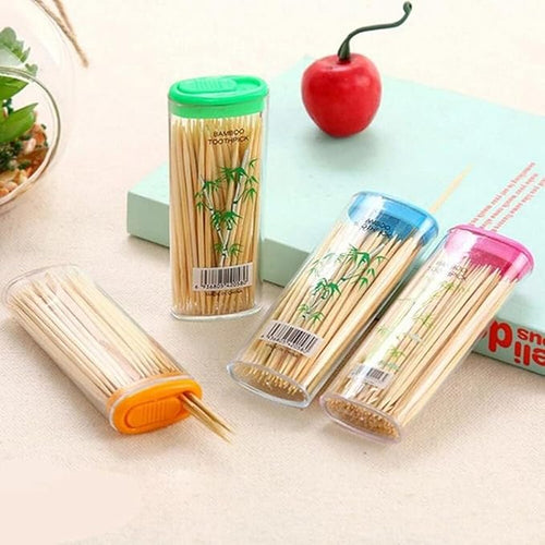 Bamboo Wooden Toothpicks, Travel Portable, Portable Bamboo Stick. (5 Boxes)