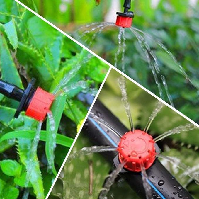 Adjustable Irrigation Drippers Sprinklers Emitter (100 PCS)