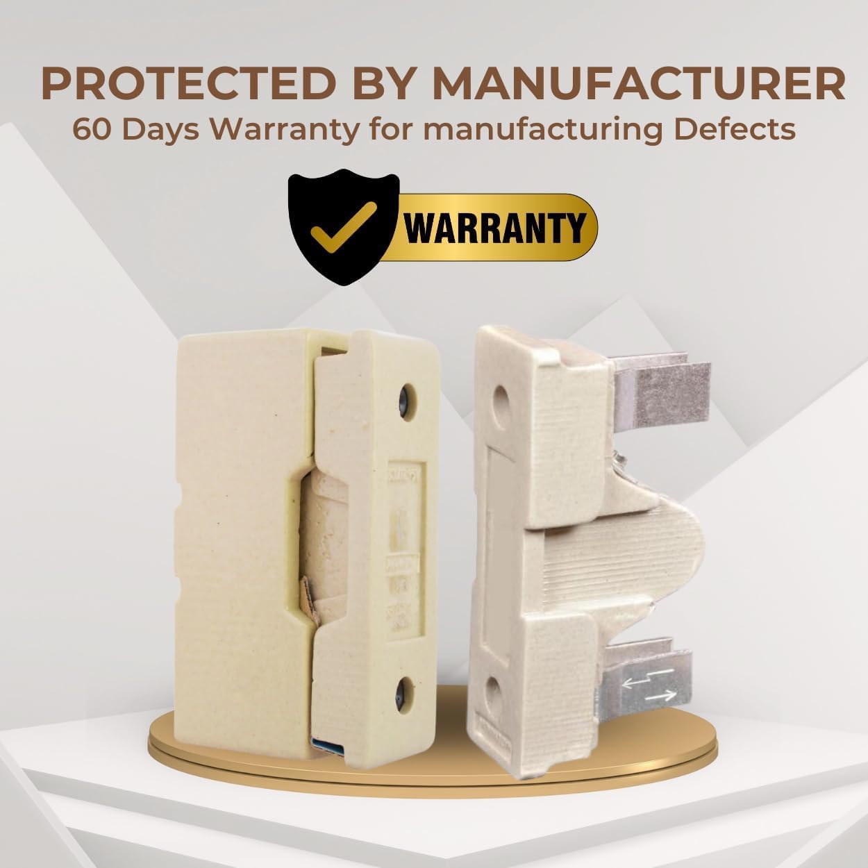 63 AMP Kitkat Fuse Porcelain Brass, Pack of 1