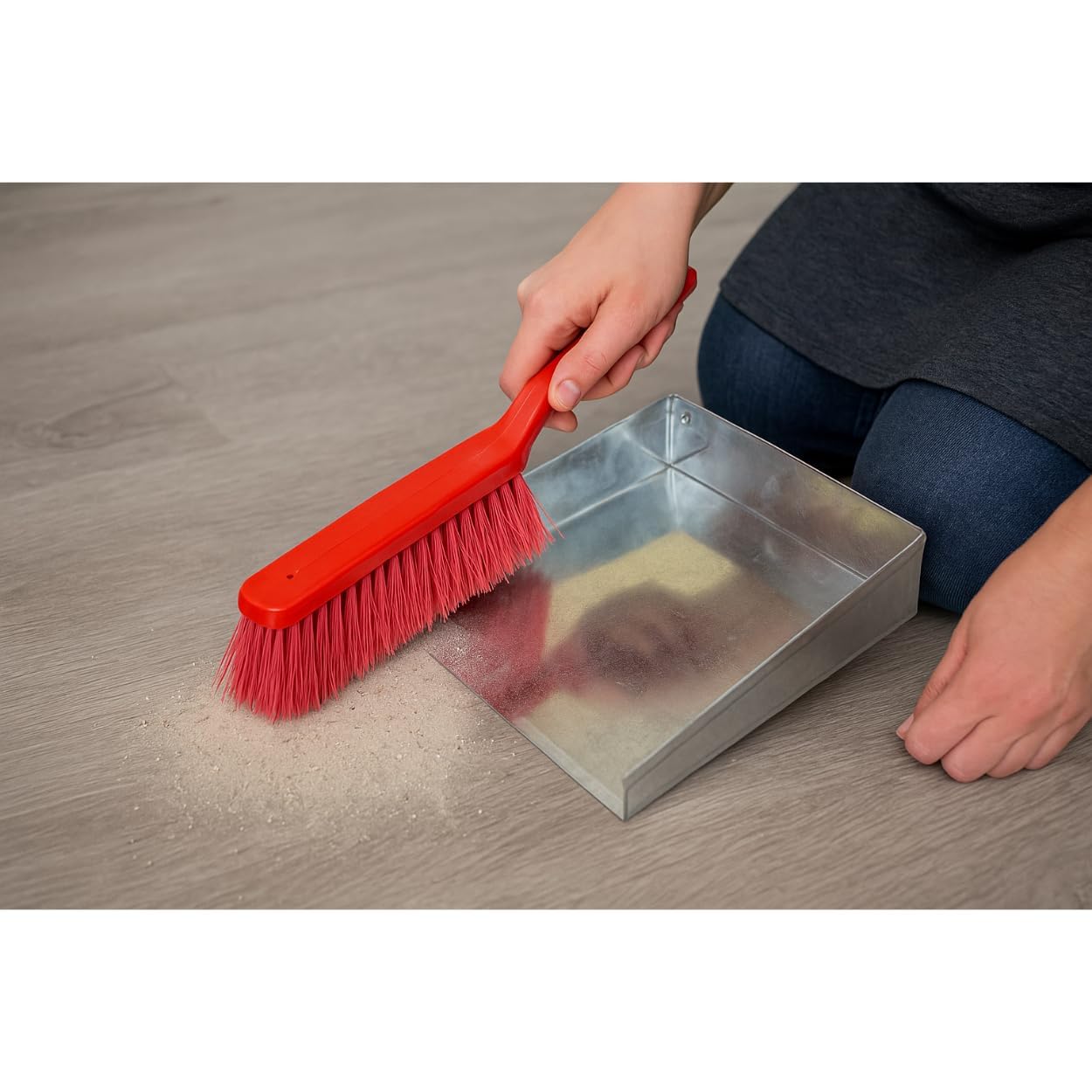 Multipurpose Dustpan, Stainless Steel, Big Size, 35x30x5 cm, Pack of 1