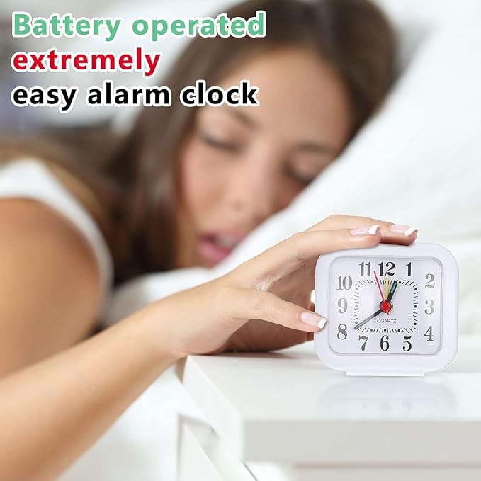 Mini Alarm Clock Travel Alarm Clock, Pack of 1
