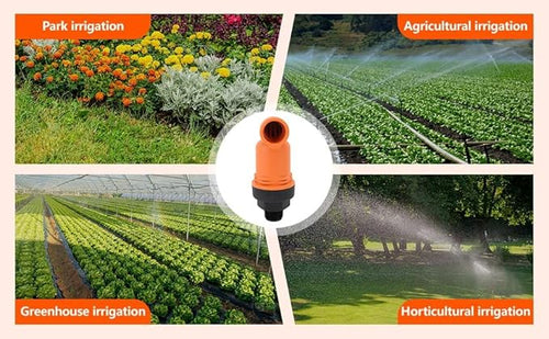 Air Release Valve, 3/4 Inch, Orange, PVC Material, 40mm Inlet and Outlet, 1 Piece.