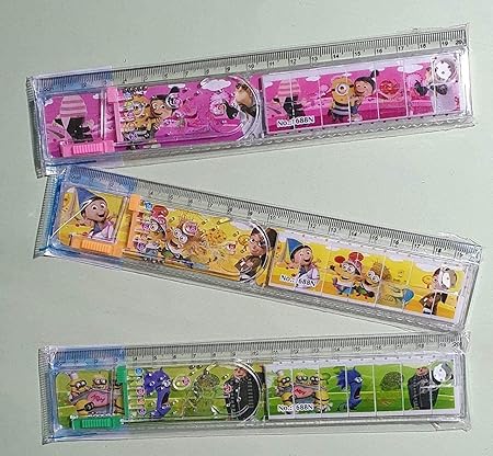 Multifunction Long Scale with Ball Game and Puzzle, Educational Toy, Green, Plastic, 200 Grams, 2-5 Years pack of 1