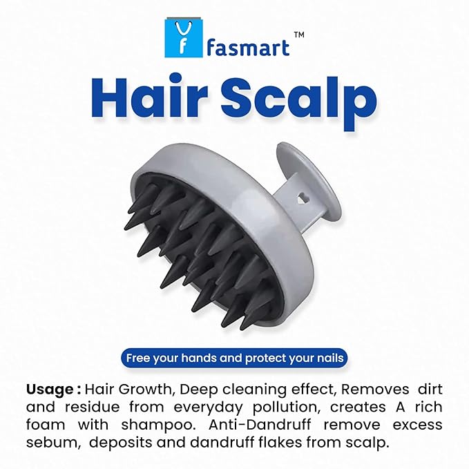 Hair Scalp Massager Shampoo Hair Brush, Super Soft Bristles, Exfoliating, Anti-Dandruff (Multi color) Pack of 1