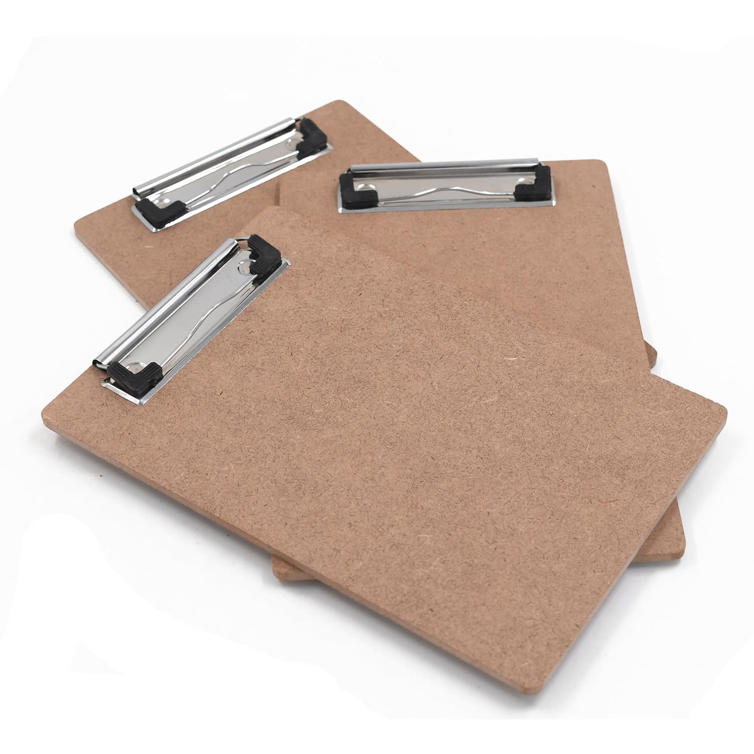 Clip Pad Writing Boards | Examination Board, Drawing Pad & Note-Taking Board | MDF A5 Plain | School, Office and Home use (Set of 3)