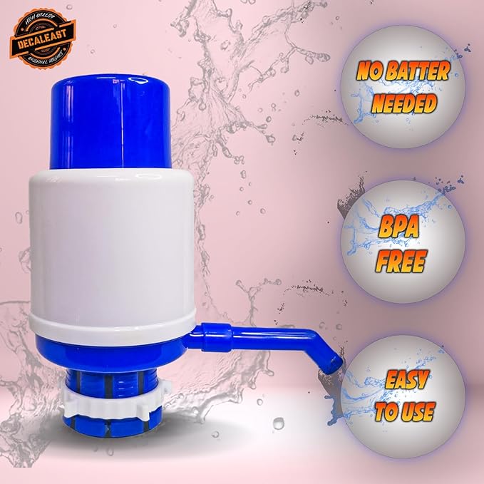 Water Dispenser Pump | Manual Water Dispenser for 20 Litre Bottle | Hand Press Manual Water Pump for Home,School,Office,Kitchen Mineral Water-Bottle,can 20-25 L