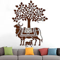 Kamdhenu Cow Design Wall Stencil for Painting, 16 x 24 (PACK OF 1)